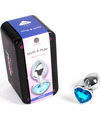 secretplay - metal butt plug blue heart small size 7 cm D-234741