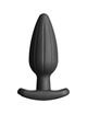 electrastim - silicone black rocker butt plug large D-235602