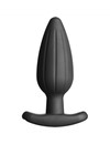 electrastim - silicone black rocker butt plug large D-235602