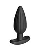 electrastim - silicone black rocker butt plug large D-235602