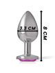 Plug Anal com Jóia Coração de Alumínio Intense 8 cms Rosa,D-235740