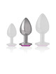 Plug Anal com Jóia Coração de Alumínio Intense 8 cms Rosa,D-235740