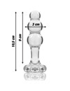 nebula series by ibiza - model 1 plug borosilicate glass 10.7 x 3 cm transparent D-235923