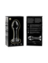 nebula series by ibiza - model 2 anal plug borosilicate glass 11 x 3.5 cm clear D-235925