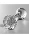 nebula series by ibiza - model 2 anal plug borosilicate glass 11 x 3.5 cm clear D-235925