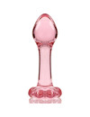 nebula series by ibiza - model 2 anal plug borosilicate glass 11 x 3.5 cm clear D-235925