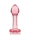 nebula series by ibiza - model 2 anal plug borosilicate glass 11 x 3.5 cm clear D-235925