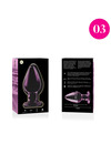 nebula series by ibiza - model 3 anal plug borosilicate glass 11 x 5 cm transparent D-235927