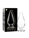 nebula series by ibiza - model 4 anal plug borosilicate glass 11 x 5 cm clear D-235929
