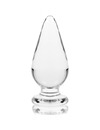 nebula series by ibiza - model 4 anal plug borosilicate glass 11 x 5 cm clear D-235929