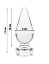 nebula series by ibiza - model 4 anal plug borosilicate glass 11 x 5 cm clear D-235929