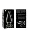 nebula series by ibiza - model 4 anal plug borosilicate glass 11 x 5 cm clear D-235929