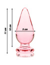 nebula series by ibiza - model 4 anal plug borosilicate glass 11 x 5 cm clear D-235929