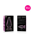 nebula series by ibiza - model 4 anal plug borosilicate glass 11 x 5 cm clear D-235929