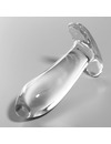 nebula series by ibiza - model 5 anal plug borosilicate glass 12.5 x 3.5 cm clear D-235931