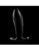 nebula series by ibiza - model 5 anal plug borosilicate glass 12.5 x 3.5 cm clear D-235931