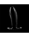 nebula series by ibiza - model 5 anal plug borosilicate glass 12.5 x 3.5 cm clear D-235931