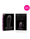 nebula series by ibiza - model 5 anal plug borosilicate glass 12.5 x 3.5 cm clear D-235931