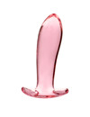 nebula series by ibiza - model 5 anal plug borosilicate glass 12.5 x 3.5 cm clear D-235931