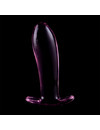 nebula series by ibiza - model 5 anal plug borosilicate glass 12.5 x 3.5 cm clear D-235931