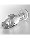 nebula series by ibiza - model 6 anal plug borosilicate glass 12.5 x 4 cm clear D-235933