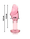 nebula series by ibiza - model 6 anal plug borosilicate glass 12.5 x 4 cm clear D-235933