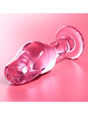 nebula series by ibiza - model 6 anal plug borosilicate glass 12.5 x 4 cm clear D-235933