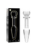 nebula series by ibiza - model 7 anal plug borosilicate glass 13.5 x 3 cm clear D-235935