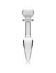 nebula series by ibiza - model 7 anal plug borosilicate glass 13.5 x 3 cm clear D-235935