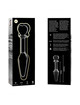 nebula series by ibiza - model 7 anal plug borosilicate glass 13.5 x 3 cm clear D-235935