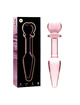 nebula series by ibiza - model 7 anal plug borosilicate glass 13.5 x 3 cm clear D-235935