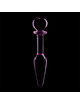 nebula series by ibiza - model 7 anal plug borosilicate glass 13.5 x 3 cm clear D-235935