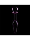 nebula series by ibiza - model 7 anal plug borosilicate glass 13.5 x 3 cm clear D-235935