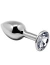 alive - anal pleasure mini plug metal white size s D-237169