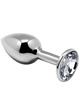 alive - anal pleasure mini plug metal white size m D-237170