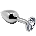 alive - anal pleasure mini plug metal blanco talla m