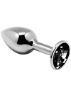 alive - anal pleasure mini plug metal black size s D-237175