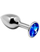 alive - anal pleasure mini plug metal blue size s D-237178