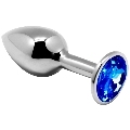 alive - anal pleasure mini plug metal blue size s