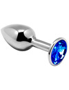 alive - anal pleasure mini plug metal blue size s D-237178