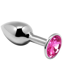 alive - anal pleasure mini plug metal rosa talla m