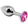 Plug Anal com Jóia Alive 8 cms Rosa