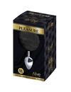 alive - anal pleasure plug smooth metal fluffy black size m D-237209