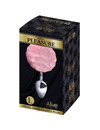 alive - anal pleasure plug smooth metal fluffy pink size l D-237213