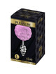 alive - anal pleasure plug spiral metal fluffy violet size l D-237219
