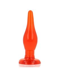 baile - plug anal tacto suave rojo 14.2 cm