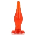 baile - plug anal tacto suave rojo 14.2 cm