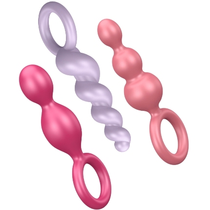 satisfyer - anal plugs set 3 pcs tricolor D-218453