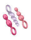 satisfyer - anal plugs set 3 pcs tricolor D-218453