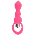 ohmama - anal stimulator with vibration 9 cm pink